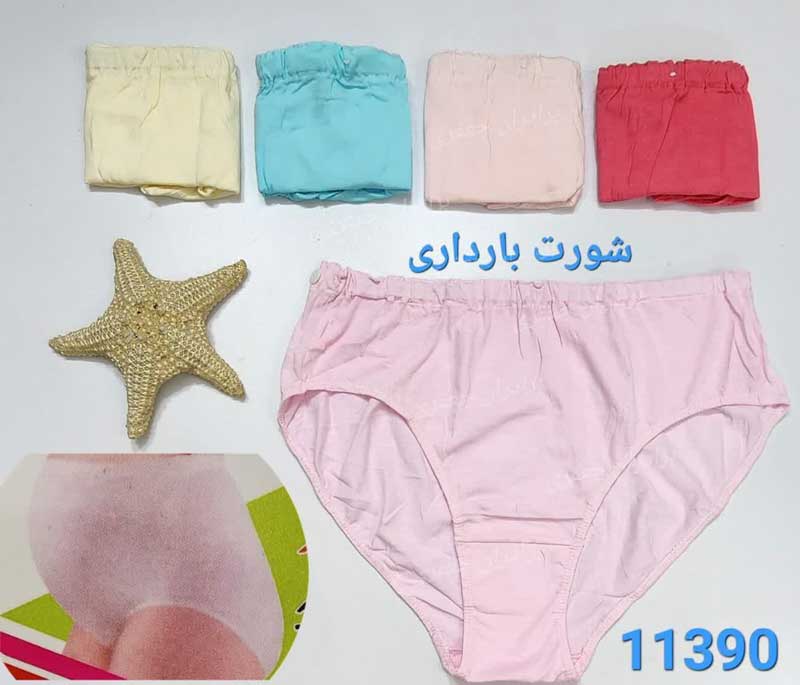 شورت بارداری کمر دکمه ای